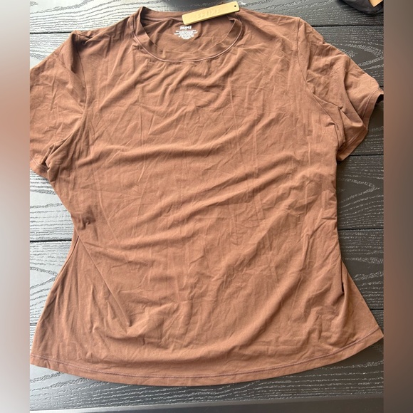 Skims Fits Everybody TShirt Cocoa New FIRM - Picture 3 of 4